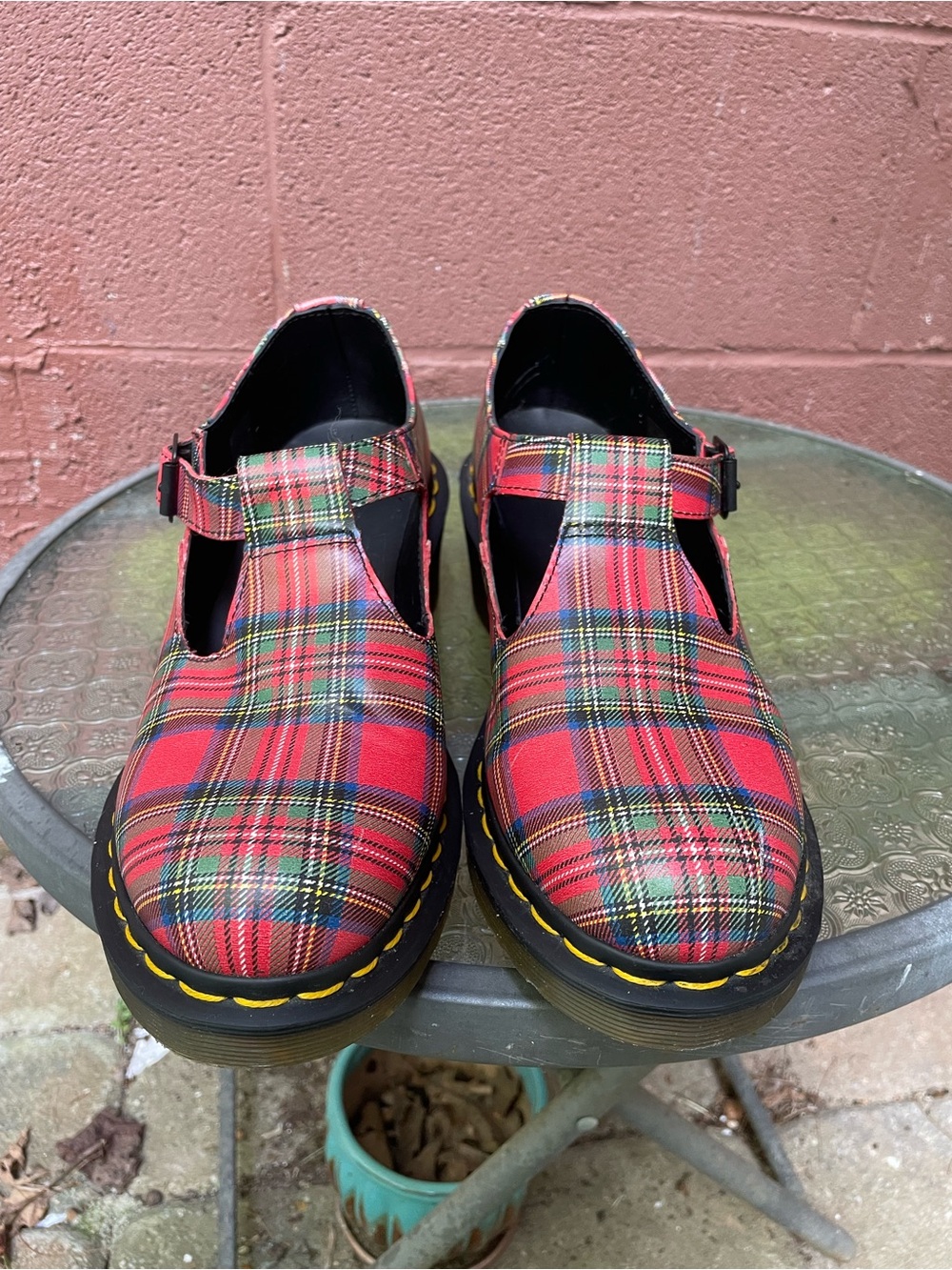 Dr Martens Sofia Plaid Mary Jane Shoes Size 10 - Picture 8 of 15